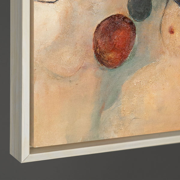 The painting “Red Constellations” is an abstract reflection of nature