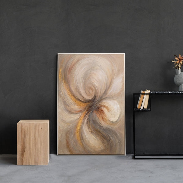 The painting “Energy of Flow” – an abstraction of movement and harmony