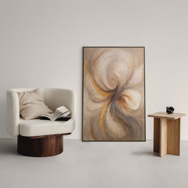 The painting “Energy of Flow” – an abstraction of movement and harmony