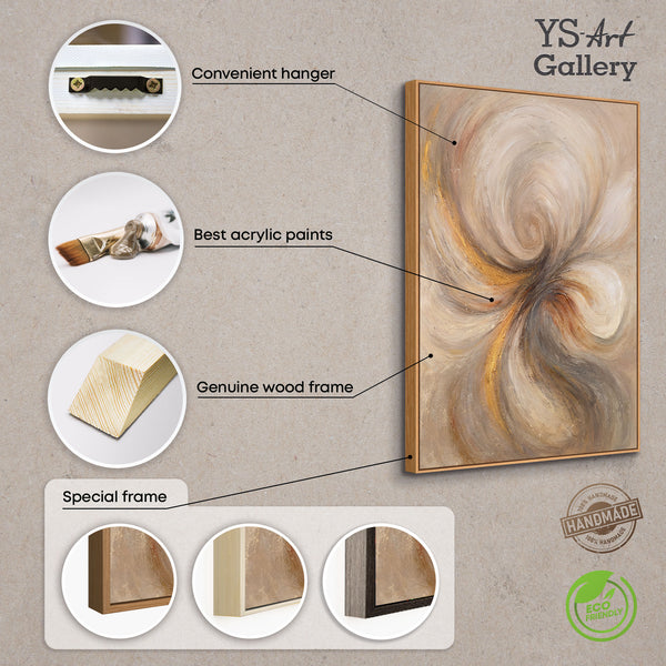 The painting “Energy of Flow” – an abstraction of movement and harmony