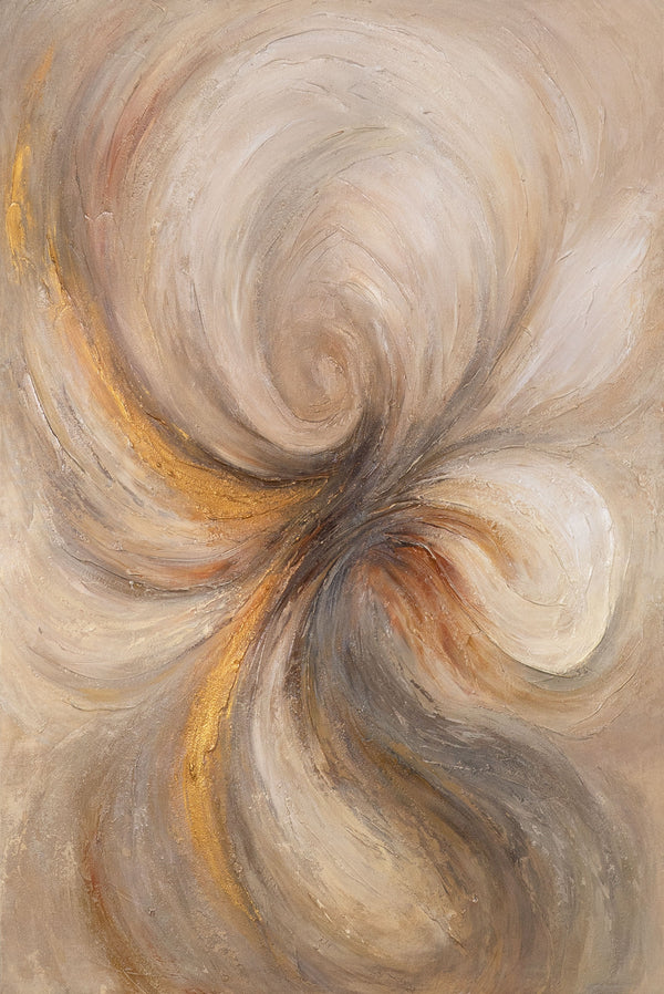 The painting “Energy of Flow” – an abstraction of movement and harmony