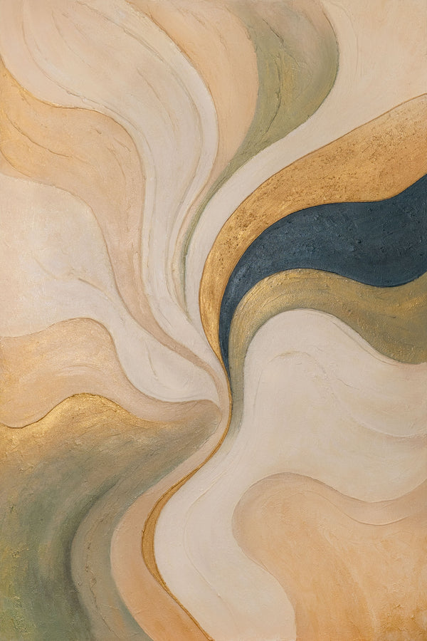 The painting “Echo of the Wind” – movement of color and lightness of forms