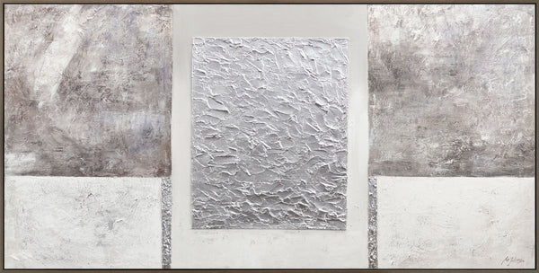 The painting "Minimal Structure" is an abstraction with geometric calm