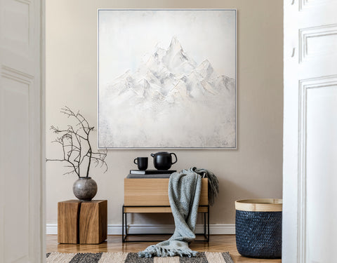 big painting for living room abstract mountain art