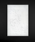 white abstract art vertical paintings