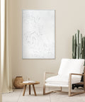 white textured wall art original artwork