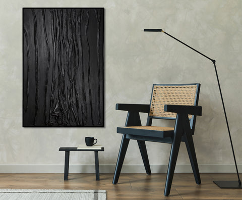 black framed wall art vertical paintings