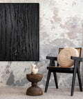 abstract black canvas wall art 