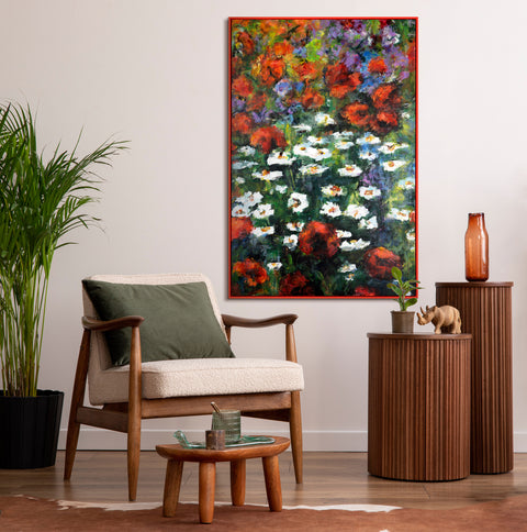 calm nature painting for living room