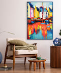 abstract landscape large painting for living room