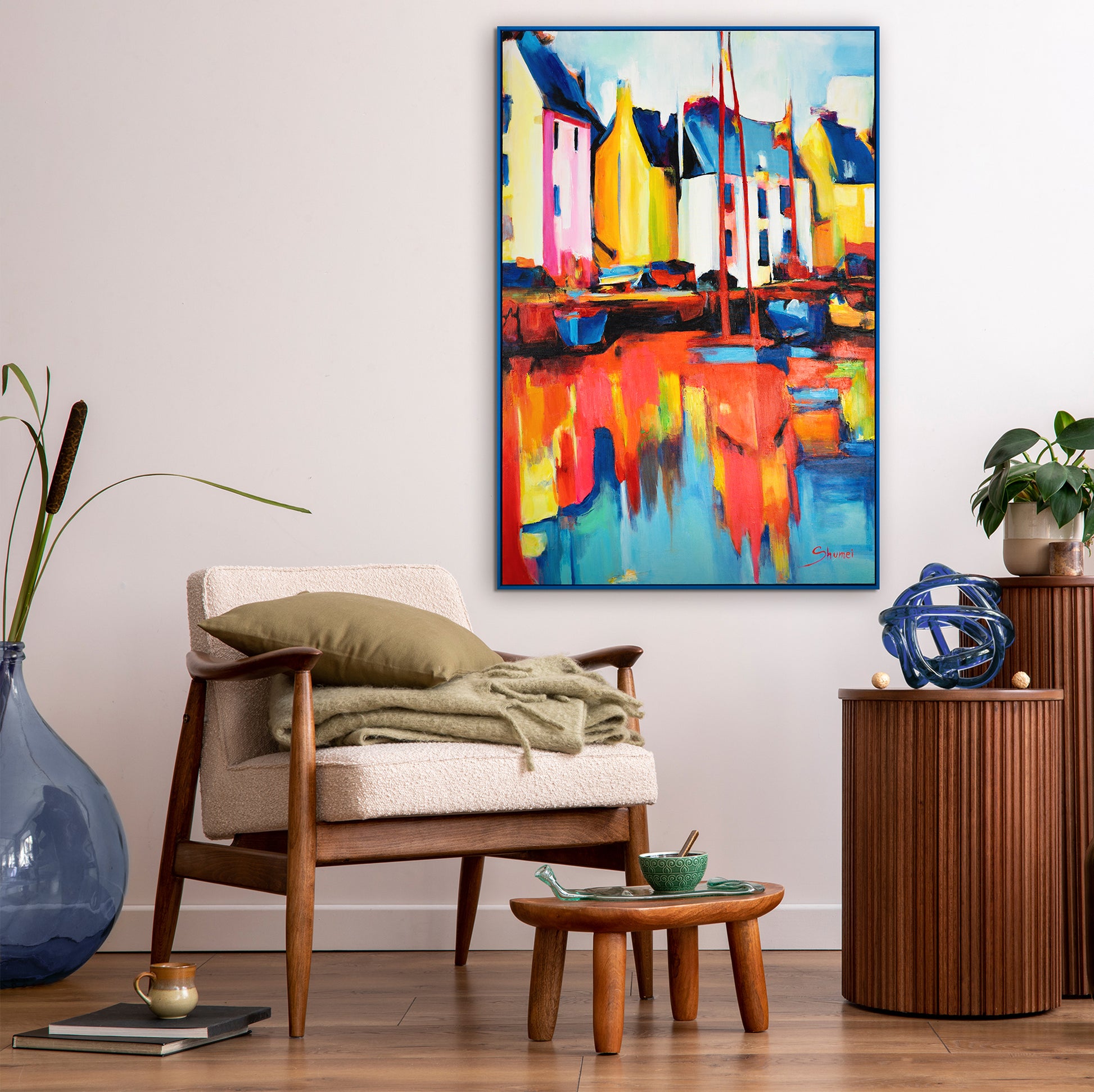 abstract landscape large painting for living room