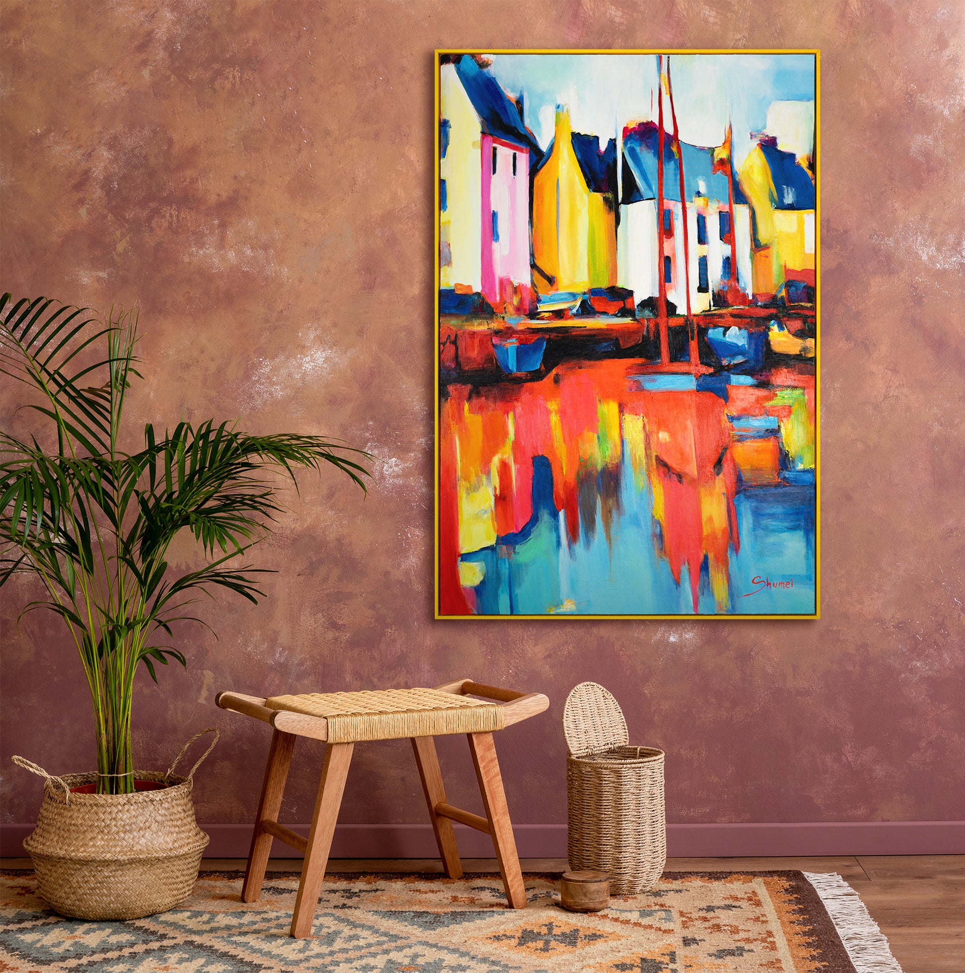 colorful artwork abstract acrylic