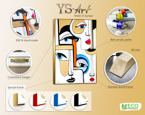 Infographic of art painting Geometry Game