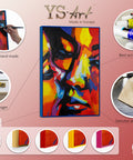 Infographic of art painting Color of love