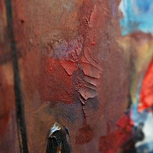 abstract landscape painting acrylic colour