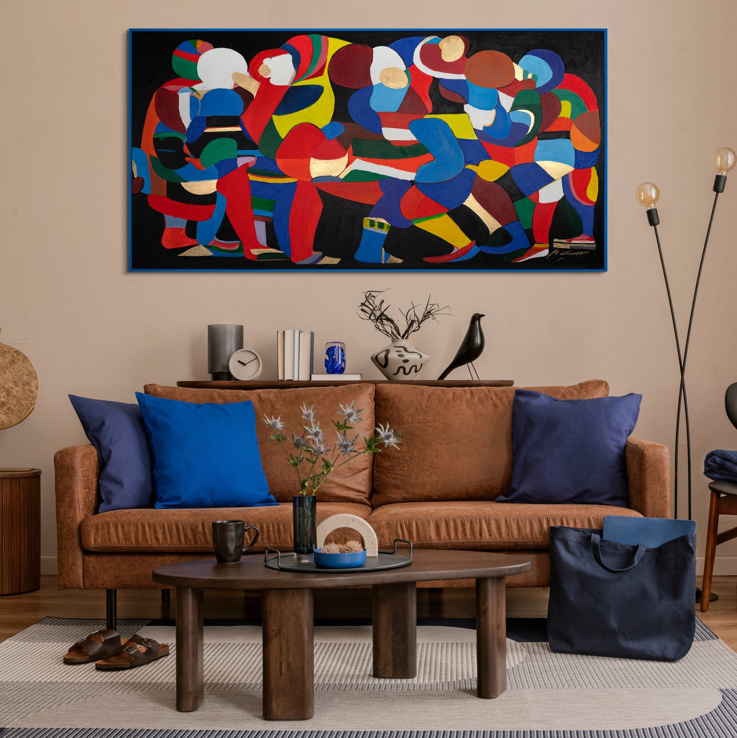 new acrylic paintings large wall art for living room