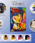 Infographic of art painting Striking image