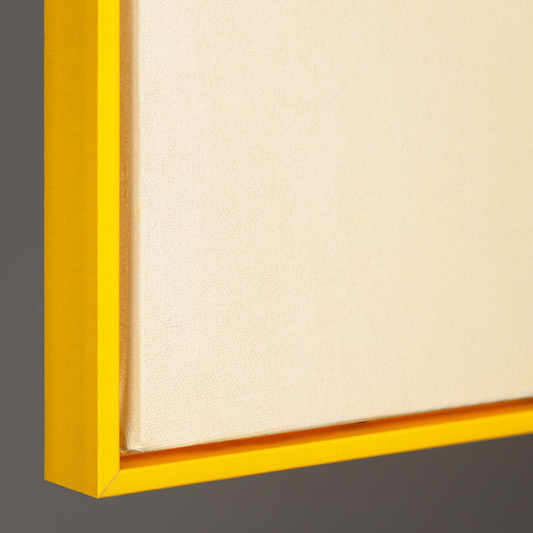 The painting "Color Structure" is a geometric abstraction with a mosaic rhythm