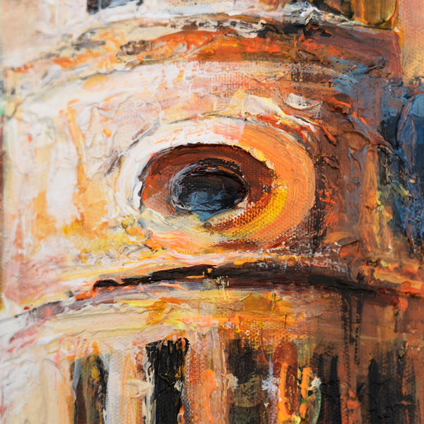 The painting "Space and Rhythm" - architecture with an atmosphere of movement