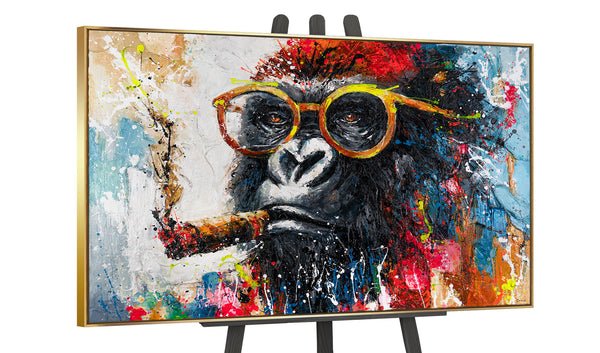 The painting "Gangster" is a charismatic accent for the interior