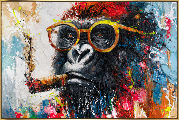 The painting "Gangster" is a charismatic accent for the interior