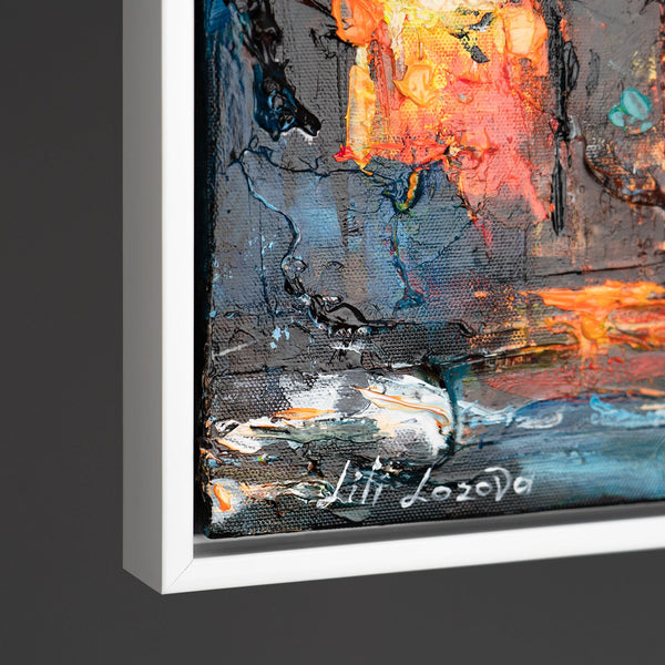 The painting "Coziness of Paris" - the romantic atmosphere of the city of lights