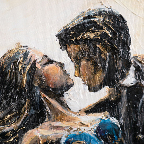 The painting "Fairytale Waltz" - lovers dancing