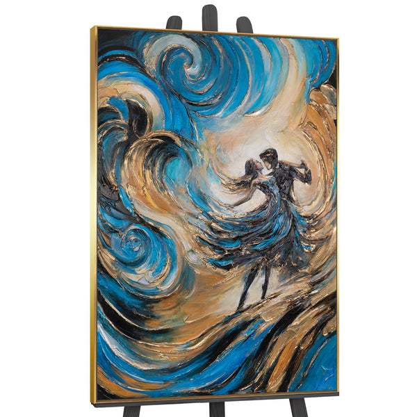 The painting "Fairytale Waltz" - lovers dancing