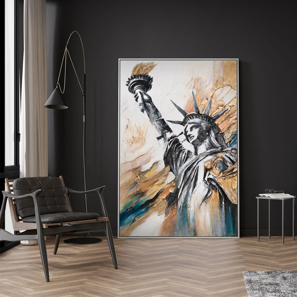 The painting "The Light of Freedom" is a powerful symbol of the era