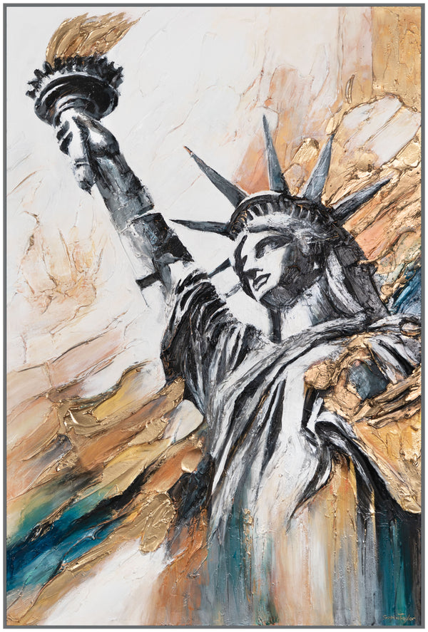 The painting "The Light of Freedom" is a powerful symbol of the era