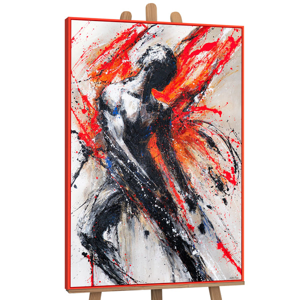 The painting "The Power Within" is an explosion of energy on canvas