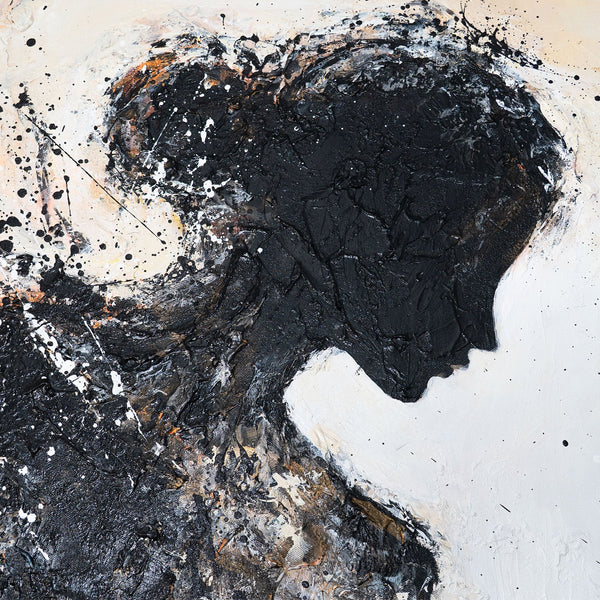 The painting "Element of Femininity" is an abstract feminine power