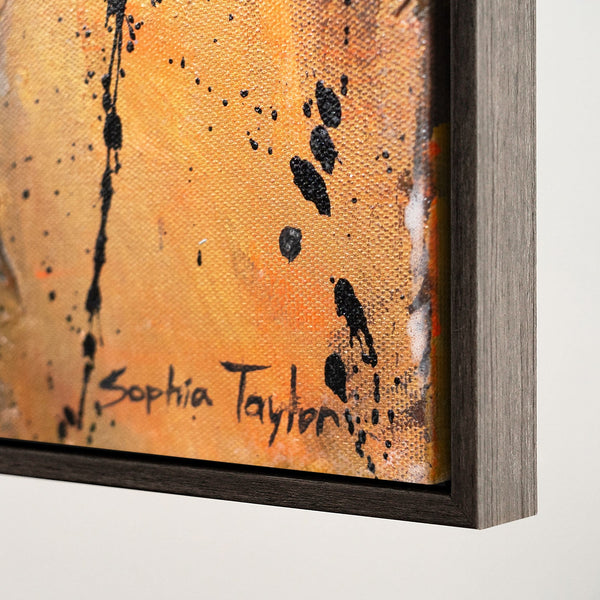 The painting "Element of Femininity" is an abstract feminine power