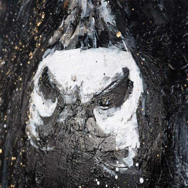 The painting "Untamed Spirit" is a symbol of strength and courage
