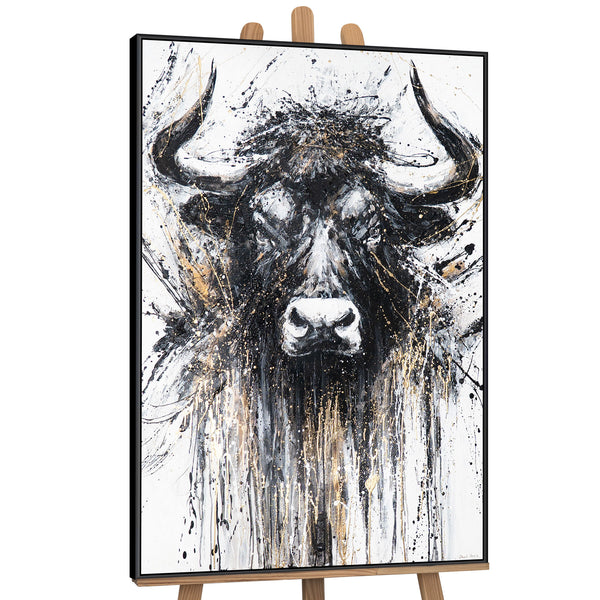 The painting "Untamed Spirit" is a symbol of strength and courage