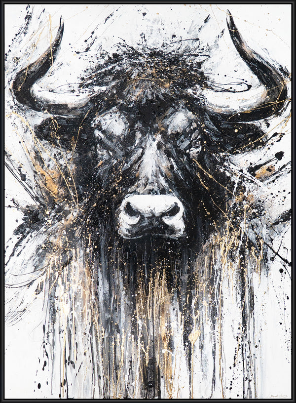 The painting "Untamed Spirit" is a symbol of strength and courage