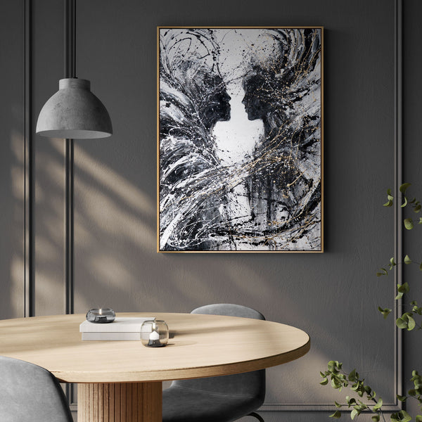 The painting "Branches of Feelings" is an abstract symbol of unity