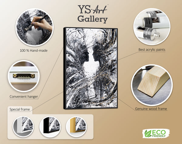 The painting "Branches of Feelings" is an abstract symbol of unity