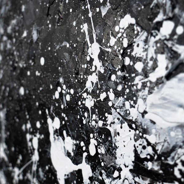 The painting "Kurdryashka" is a textured image of a sheep in monochrome