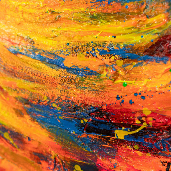 "Breathing Leaves" - a bright autumn painting on canvas