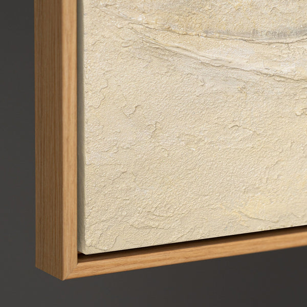 The painting "Soft Waves" is an abstract play of natural forms
