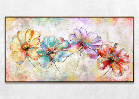 abstract flower painting 