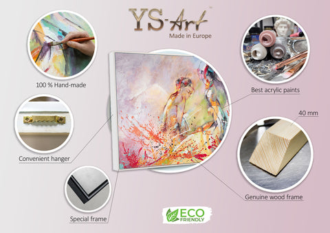 Infographic of art painting Hot Summer