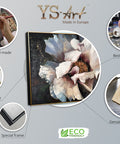 Infographic of art painting Peonies II