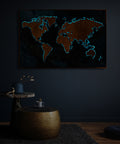 phosphorescent painting map paintings art