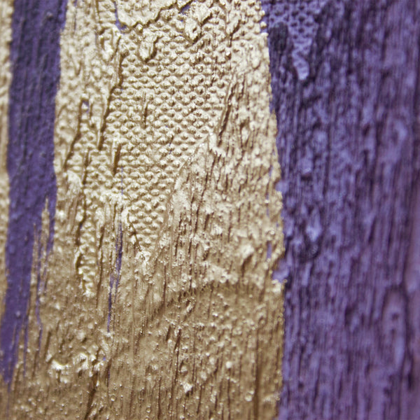 Painting "Symphony" - modern textural abstraction with a purple accent