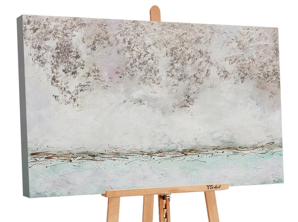 Painting "Glare of Light" - light abstraction with a pearlescent effect