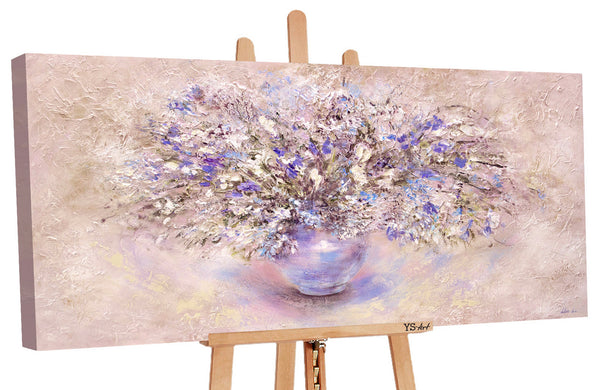 Painting "Still Life" - floral abstraction in delicate tones