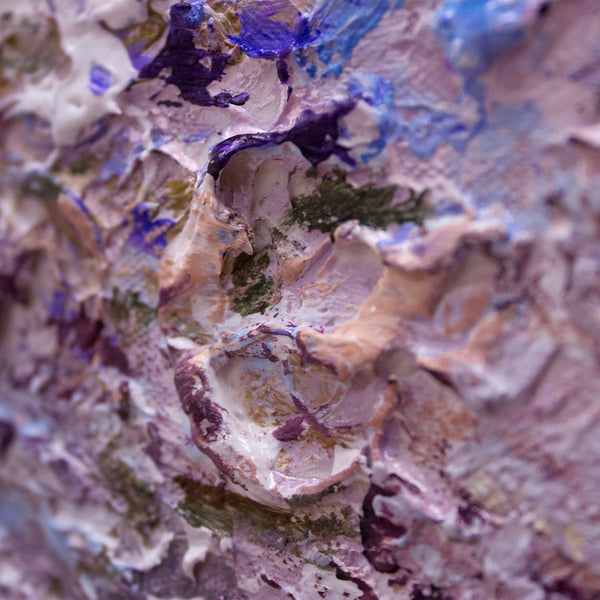 Painting "Still Life" - floral abstraction in delicate tones