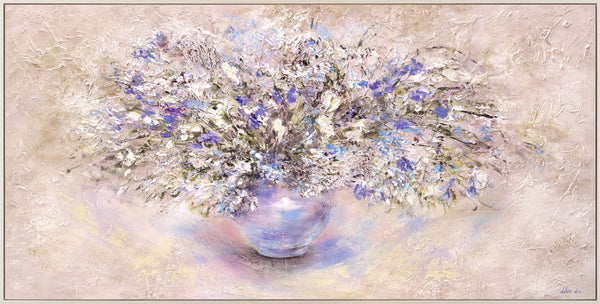 Painting "Still Life" - floral abstraction in delicate tones